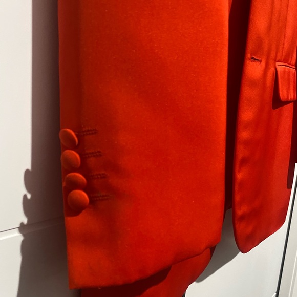 Oversized red blazer with shoulder pads♥️ - Picture 5 of 6